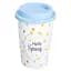 Склянка керамічна Liling Rongxiang Ceramic hello spring 420 мл із силіконовою кришкою RX-N240546HS - мініатюра 2