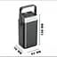 Зовнішній акумулятор Power Bank LENYES PX492D, 40000 мА·год, швидка зарядка PD 22.5W, RGB підсвітка, чорний - мініатюра 7