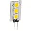 Лампа Brille світлодіодна LED G4 0.6W 3 pcs WW LF AC12V SMD5050 - мініатюра 1