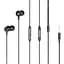 Навушники з мікрофоном Biva HF-14 Wirred Earphones With Mic Black - мініатюра 1