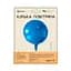 Куля повітряна фольгована (55 см) Кругла синя - мініатюра 2