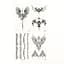 Набір тимчасових тату "Готика" black-tattoo-mini-set-gotic із 4 чорних по 9,5 х 5,5 см - мініатюра 1