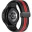 Ремінець для Samsung Galaxy Watch FE - чорно-червоний ширина кріплення 20мм силікон Watchbands Cls-line-black (FEWB26528671) - мініатюра 1