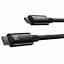 Кабель Baseus Tungsten Gold Fast Charging Cable Type-C to Type-C 240W 2m CAWJ040101 Black - миниатюра 3