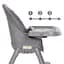 Стульчик для кормления Kidwell Eatan 4 в 1 Gray (5901130091027) - миниатюра 11