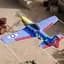 Самолет на радиоуправлении SCHE W551 Four-channel Stunt Fighter Blue - миниатюра 3