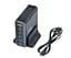 Зарядный адаптер блок питания Toocki 140W QC4.0 3xType-C+2xUSB евровилка черный - миниатюра 1