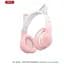 Бездротові навушники XO BE38 Cats Ear накладні з вушками кота рожеві 6920680840298 - мініатюра 6