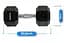 Гантель шестигранна Thunder 12,5 кг (HEXAGONAL-DUMBBELLS-12,5K) - мініатюра 3
