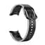 Ремешок для Samsung Galaxy Watch 5 44mm - черно-серый ширина крепления 20мм силикон размер L Watchbands Double Line (W12-4WB12143133) - миниатюра 2