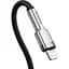 Кабель Baseus Cafule Series Metal Cable Type-C to iP PD 20W 0.25m black (CATLJK-01) - мініатюра 2
