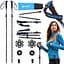 Трекінгові палиці Mountain Goat Pro+ 43-130 см MG0007 Black/Blue (P-5907739318244) - мініатюра 1
