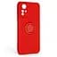 Силиконовый чехол для Xiaomi Redmi Note 12S 4G, Icon Ring, красный, панель-накладка, с кольцом-подставкой на 360°, противоударный, возможность использования магнитных держателей, ArmorStandart (ARM68810) - мініатюра 1