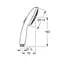 Ручний душ Grohe QuickFix Vitalio Start 110 26031001, Хром - мініатюра 2
