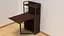 Стол книга с этажеркой Практик 1 Ferrum-decor 1200x640x990 Черный металл ДСП Венге Магия 16 мм (FRD-105391) - миниатюра 5