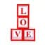 Декоративні світні кубики LOVE з літерами — LED-блоки для романтичного декору, фотозони та подарунка - мініатюра 1