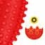Мяч массажный огурец 4FIZJO Spike Bean 11.5 x 5 см Red (P-5905973403313) - миниатюра 3
