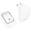 Дверний звонок Hoco HI26 EcoBell self-powered wireless doorbell White - мініатюра 2