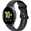 Ремінець силіконовий для смарт-годин BeWatch Amazfit універсальний 20 мм Чорний (101N3L01.2) - мініатюра 1
