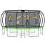 Батут із внутрішньою сіткою 4FIZJO PRO 16FT 496 см Black/Green (P-5907739319241) - мініатюра 1