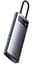 USB-Хаб Baseus Metal Gleam Series 4-in-1 (4xUSB3.0) gray (WKWG070013) - мініатюра 2