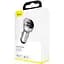 Автомобільний зарядний пристрій Baseus Digital Display Dual USB 4.8 A Car Charger 24 W Silver CCBX-0S - мініатюра 5