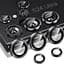 Захисне скло DK для Samsung S24 Ultra S928 на камеру Lens Metal Ring Eagle Eye 017529 black - мініатюра 1