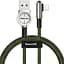 Кабель Baseus Exciting L Shape Cable USB to Lightning 1m CALCJ-A06 Green - мініатюра 1