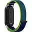 Ремінець DK для Xiaomi Mi Smart Band 8 Nylon Sport Loop (018018) (blue / green) - мініатюра 2