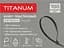 Хомут пластиковий Titanum УФ PA6.6, 3.6x150 мм 100 шт. чорний (TF-PH3615-B) - мініатюра 2