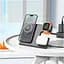 Безпровідна зарядка Hoco CQ1 3в1 для iPhone, iWatch/Airpods на 5-15W чорна - мініатюра 2