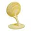Вентилятор настільний Mini Fan W1646 жовтий, акумуляторний складаний, USB, 2 швидкості - мініатюра 2