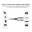 Кабель мультимедійний 3.5mm M to 2xRCA M 5.0m AV116 black Ugreen (10591) - мініатюра 6