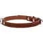 Нашийник одинарний Collar, шкіра, 24-32х1,2 см, коричневий - мініатюра 3