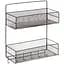 Полиця настінна Stenson TD01335-L 36x15x44.5 см 2 яруси чорна (25587) - мініатюра 1