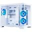 Корпус 1stPlayer UV6, White, без БП, Mini Tower, Micro ATX/Mini ITX, 2xUSB 3.0, макс. CPU – 157 мм/VGA – 400 мм, 3x120 мм ARGB, боковая и передняя панель из закаленного стекла (UV6-WH-2FC7R-W-1FC7-W) - миниатюра 1