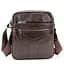 Шкіряний маленький чоловічий месенджер коричневий Tiding Bag M56-0187C - мініатюра 1