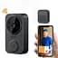 Відеодзвінок дверний Smart Doorbell M8 Wi-Fi бездротовий Чорний - мініатюра 2