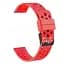 Ремінець для Huawei Watch GT3 42mm - червоний ширина кріплення 20мм силікон Watchbands double (W39-5WB77313179) - мініатюра 2