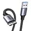 Кабель Ugreen 1м USB 3.0 - Micro USB Type-B 5 Гбіт/с 5V/3A USB 3.0 A на Micro-B для жорских дисків чорний (80793) - мініатюра 1