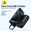 Акумулятор зовнішній з 2 вбудованими кабелями Baseus QPow Pro FC 20000 mAh 22.5 (P10067103113-00) - мініатюра 7