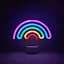 Світлодіодна неонова вивіска з підставкою HOSYMO Rainbow Neon Sign - мініатюра 3