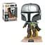 Фігурка Funko Pop Фанко Поп Мандалорець з малюком Йодою Mandalorian with the child 10 см MMWC 402 - мініатюра 1