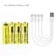 Акумулятор АА LiitoKala 2400mAh Li-ion 4шт (USB-T36) зарядка Type-C - мініатюра 2