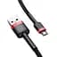 Кабель Baseus Cafule Cable USB to MicroUSB 2.4A 1m CAMKLF-B91 Black-Red - миниатюра 4