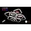 Люстра Linisoln 5588-4+4S BK LED-3 LED з димером білий/чорний 4 лампи - мініатюра 1