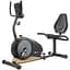 Горизонтальный велотренажер Hop-Sport HS-040L Root model 2020 черно-золотистый - миниатюра 1