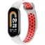 Силіконовий ремінець Sport Xiaomi Mi Band 8 White/Red - мініатюра 1