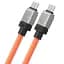 Кабель Baseus CoolPlay Series Fast Charging Cable Type-C to Type-C 100W 2m CAKW000307 Orange - мініатюра 4