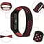 Ремешок Becover Vents Style для Xiaomi Mi Smart Band 7 Black-Red (710506) - миниатюра 3